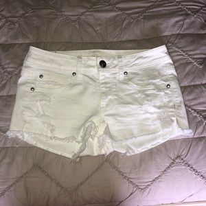 American Eagle Outfitters White Jean Shorts